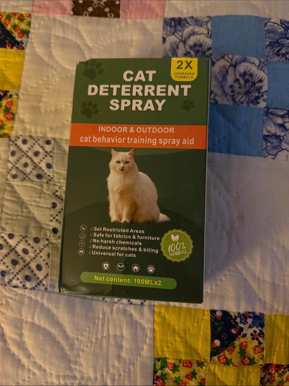 NWT Cat Deterrent Spray - Indoor & Outdoor Training Aid (Green)